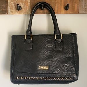 BCBG Black Leather Handbag
